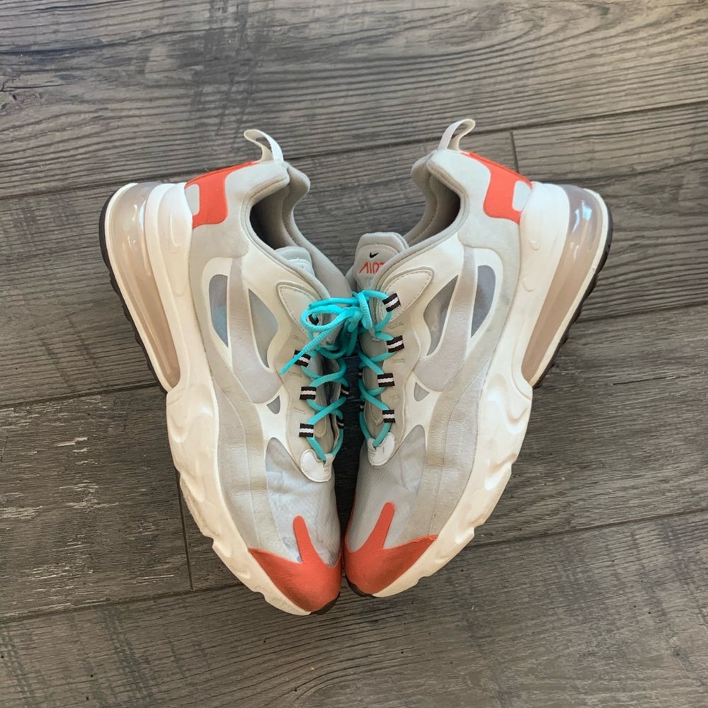 Nike Air Max 270 Beige white orange teal men’s size 10